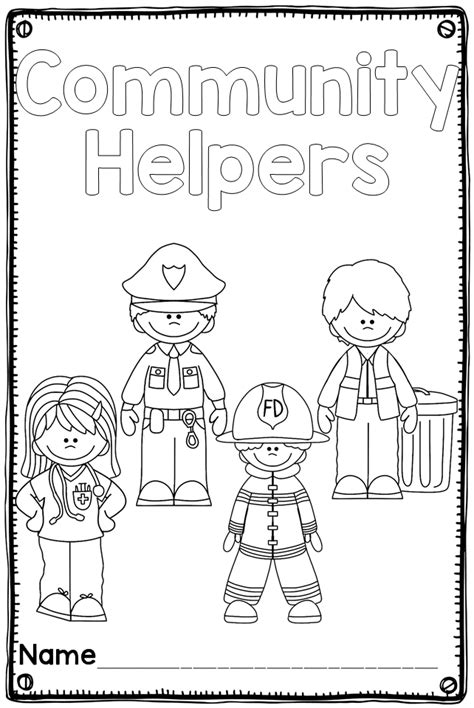 coloring pages of community helpers