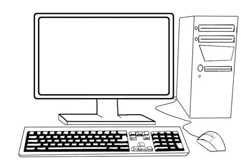 coloring pages of computers