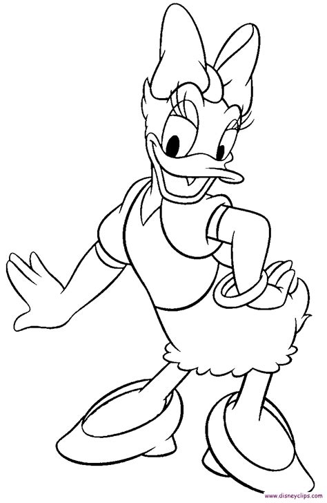 coloring pages of daisy duck
