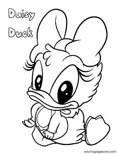 coloring pages of daisy duck