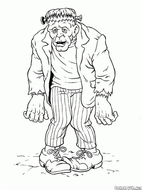 coloring pages of frankenstein