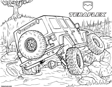 coloring pages of jeeps