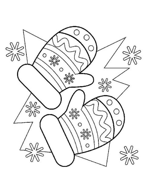 coloring pages of mittens