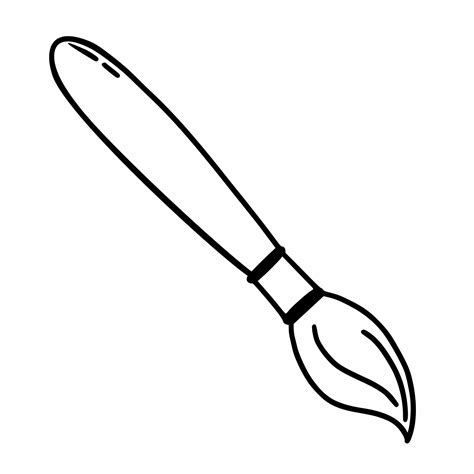coloring pages of paint brushes