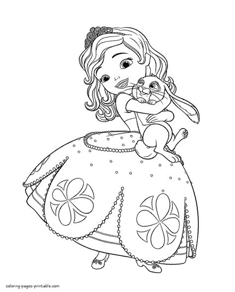 coloring pages of sofia the first