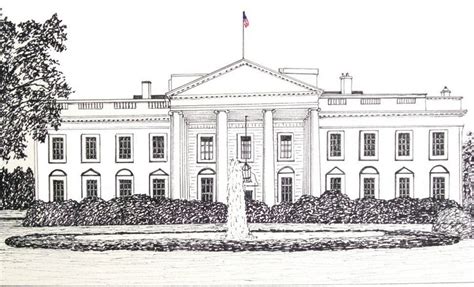 coloring pages of the white house