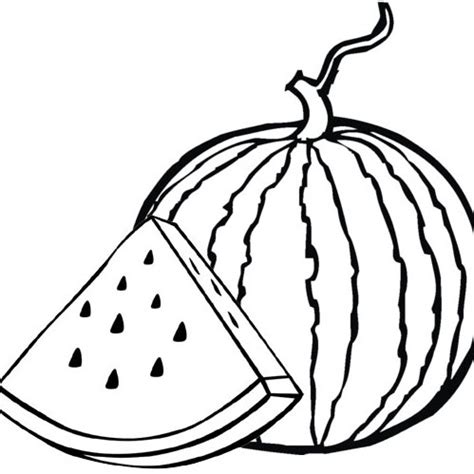 coloring pages of watermelon