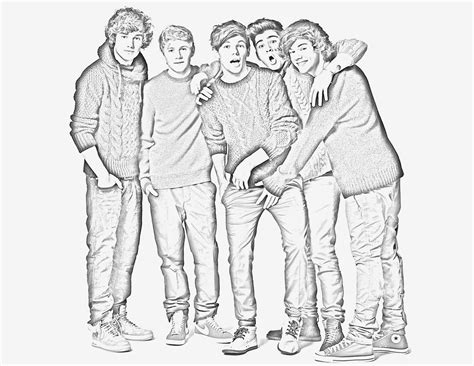 coloring pages one direction