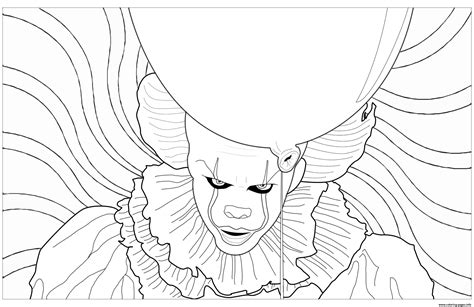 coloring pages pennywise