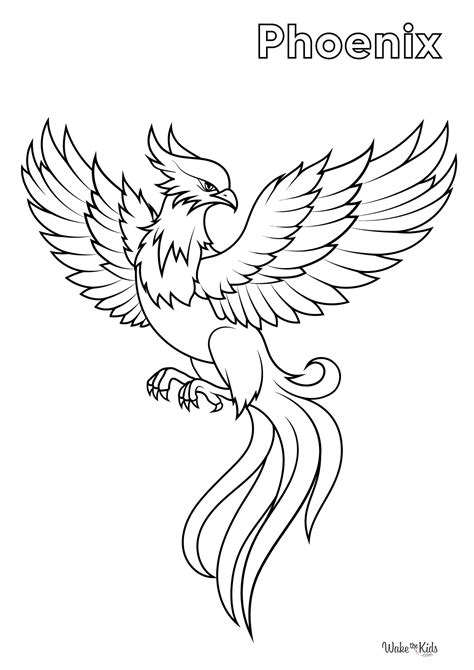 coloring pages phoenix