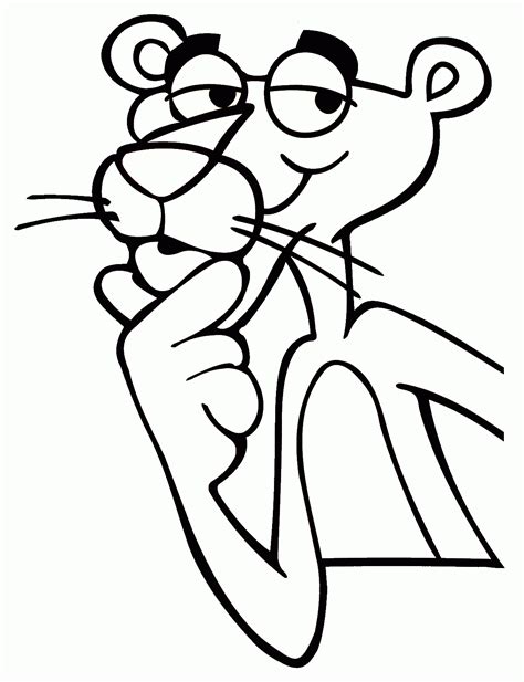 coloring pages pink panther