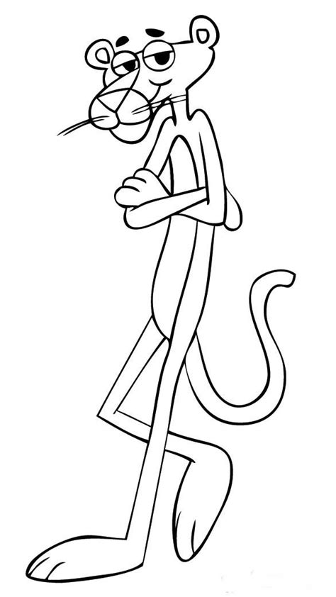 coloring pages pink panther