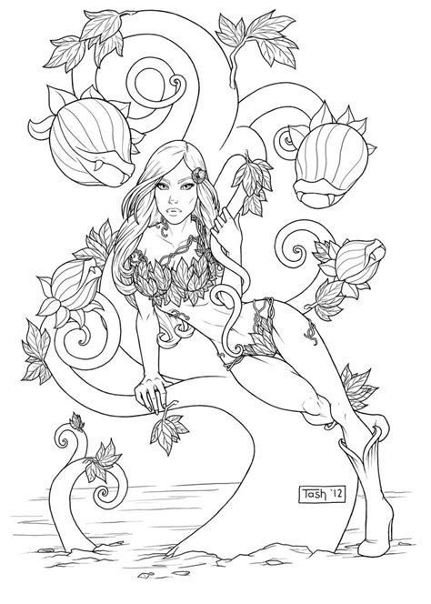 coloring pages poison ivy