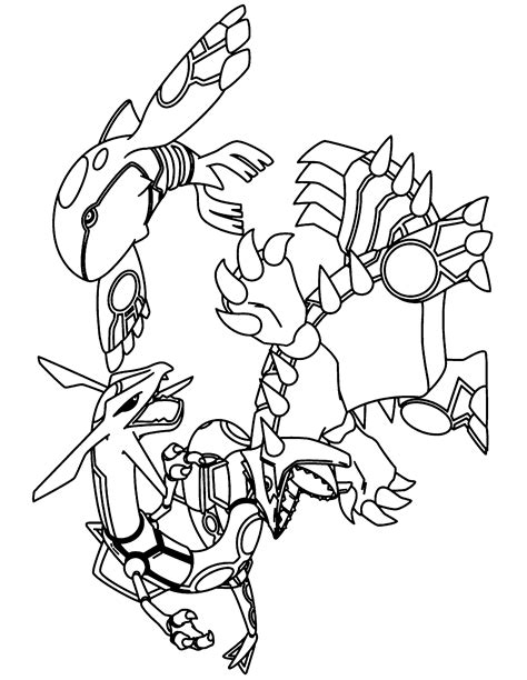 coloring pages pokemon legendary