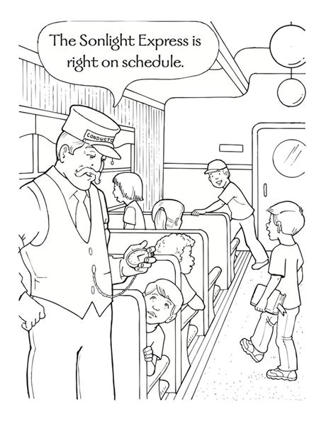 coloring pages polar express