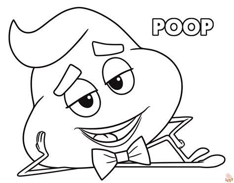 coloring pages poop