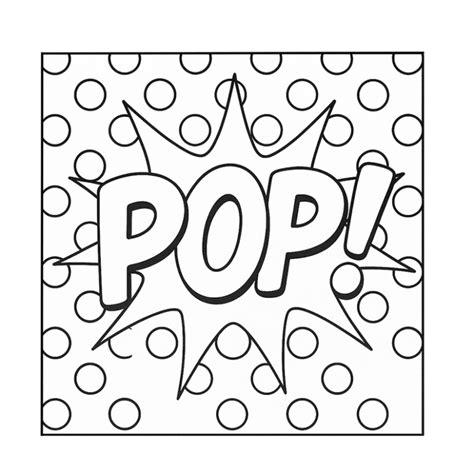 coloring pages pop it