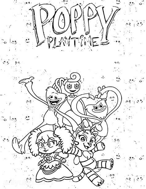 coloring pages poppy playtime