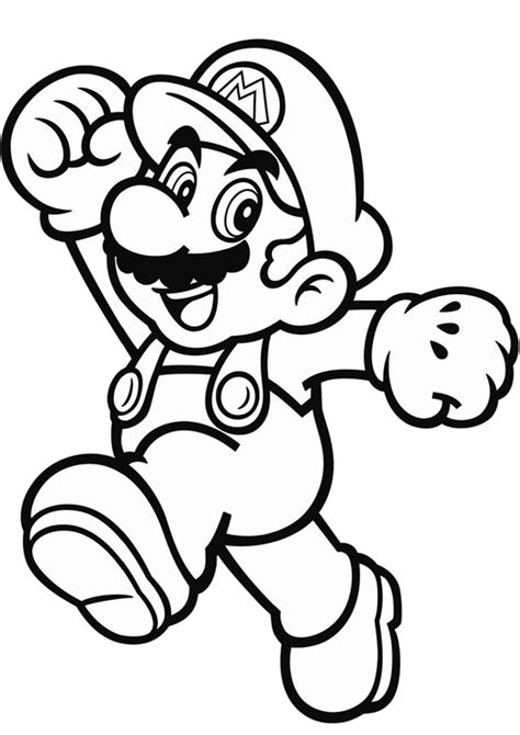 coloring pages printable mario
