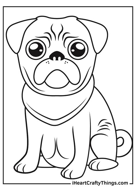 coloring pages pug