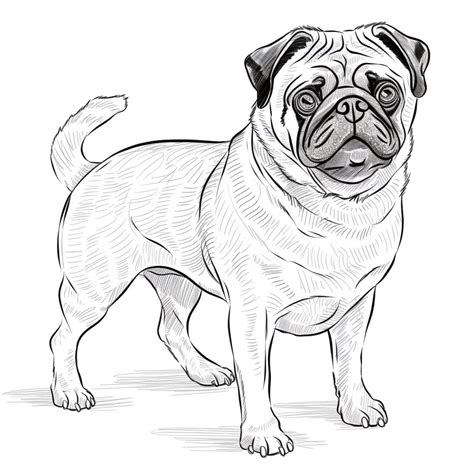 coloring pages pugs