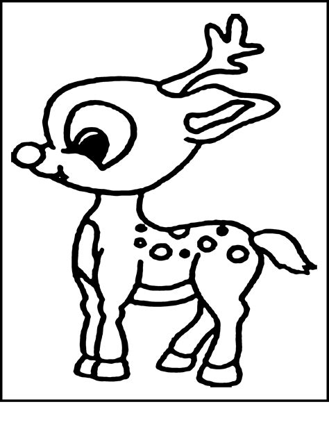 coloring pages rudolph