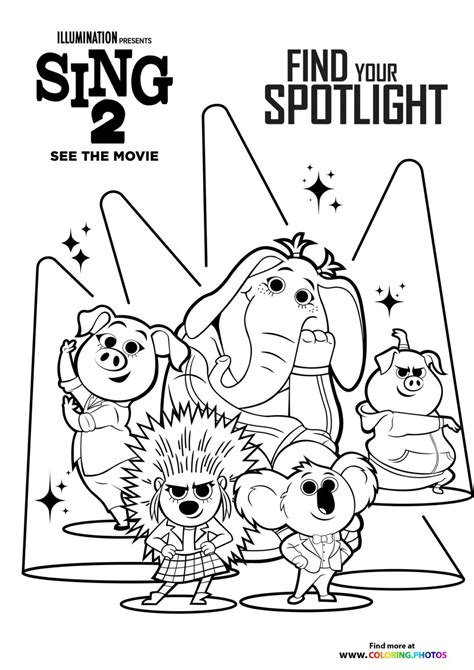coloring pages sing