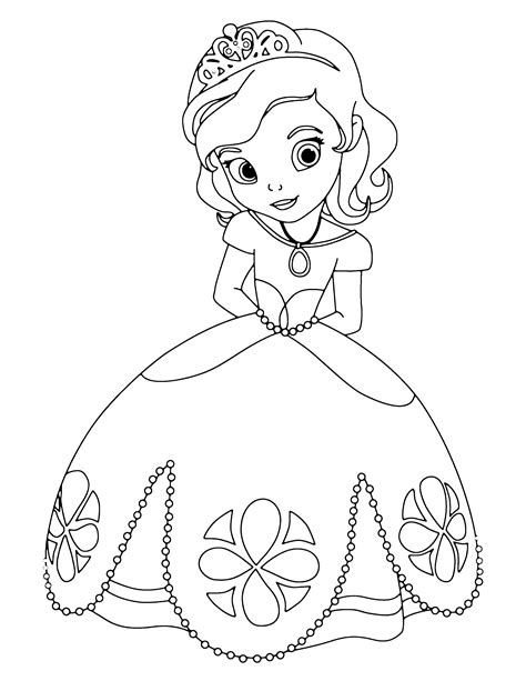 coloring pages sofia the first