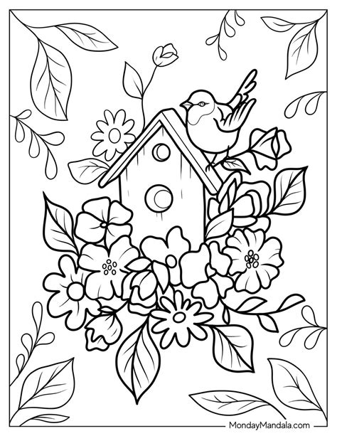 coloring pages spring pdf
