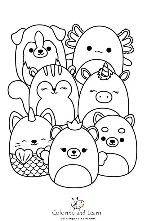 coloring pages squishmallows