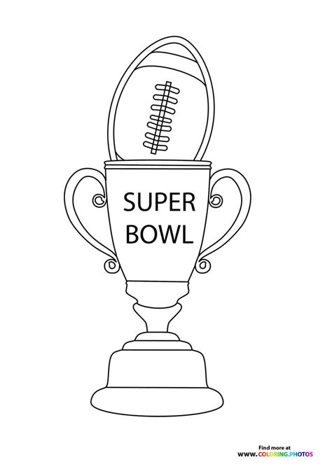 coloring pages super bowl