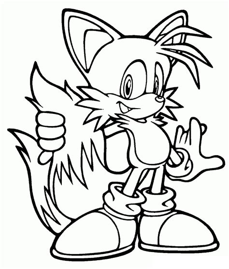 coloring pages tails