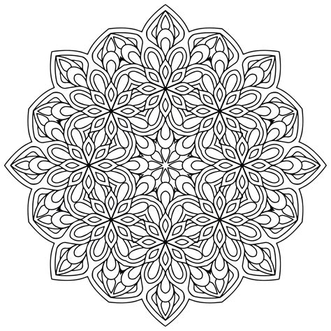 coloring pages to print mandala