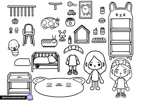 coloring pages toca boca