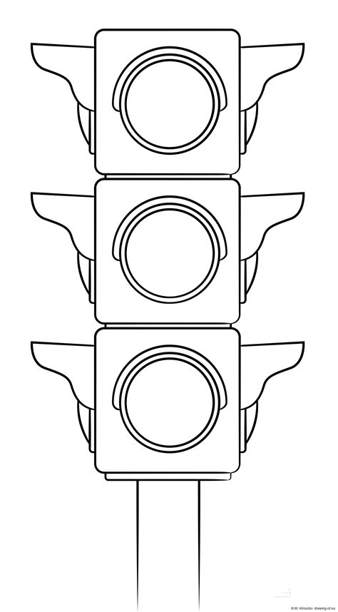 coloring pages traffic light