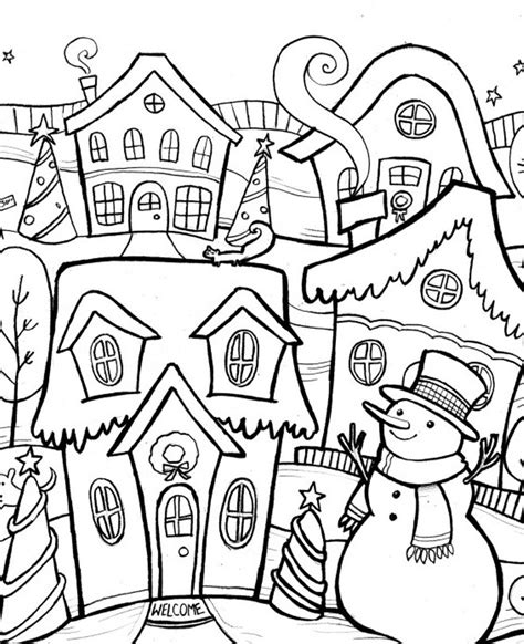 coloring pages winter free