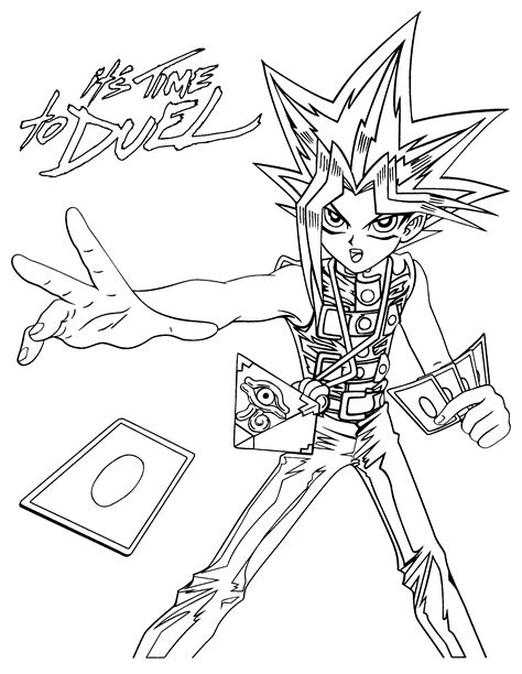 coloring pages yugioh