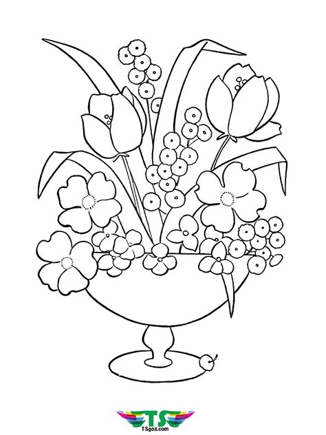 coloring pictures of pretty flowers