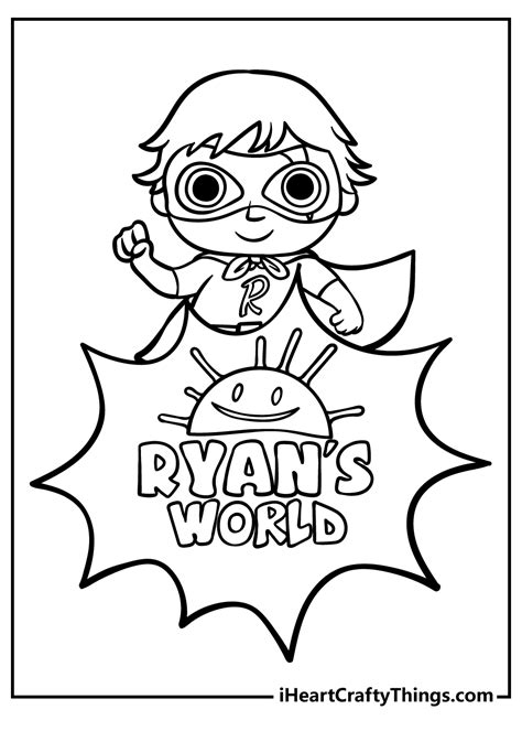 coloring sheet ryan's world coloring pages