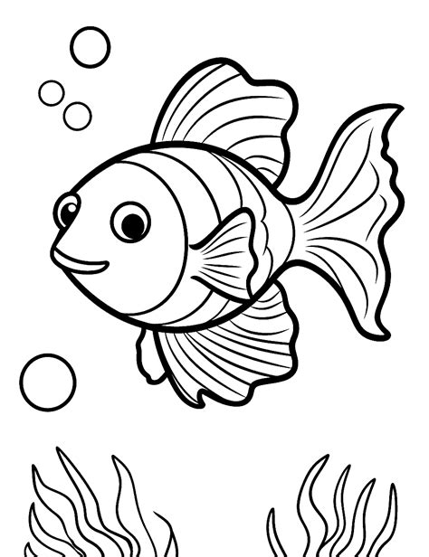 coloring sheets fish