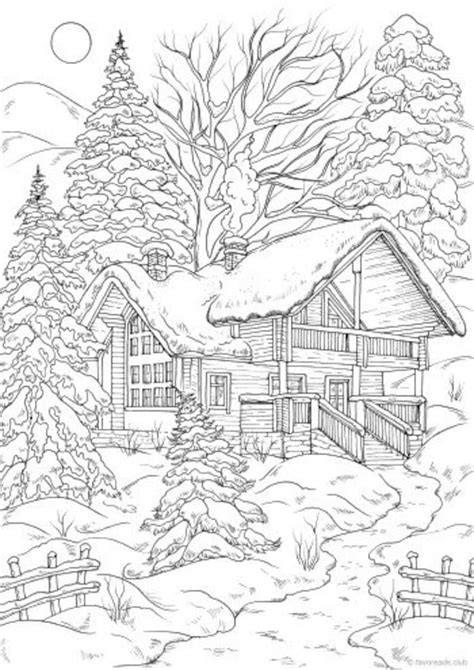 coloring sheets for adults winter