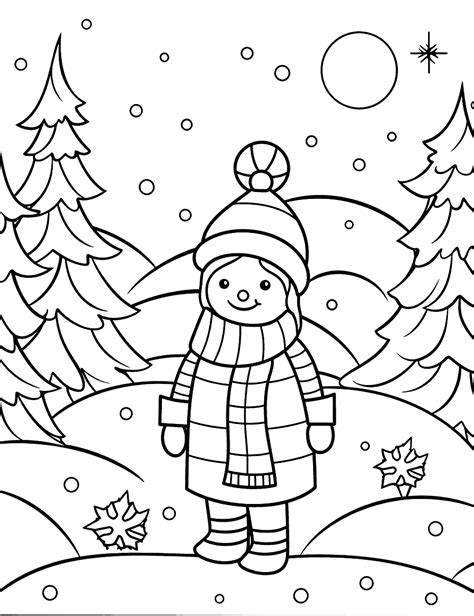 coloring winter sheets