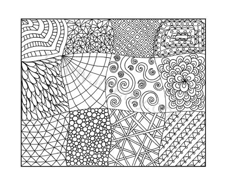 coloring zentangle