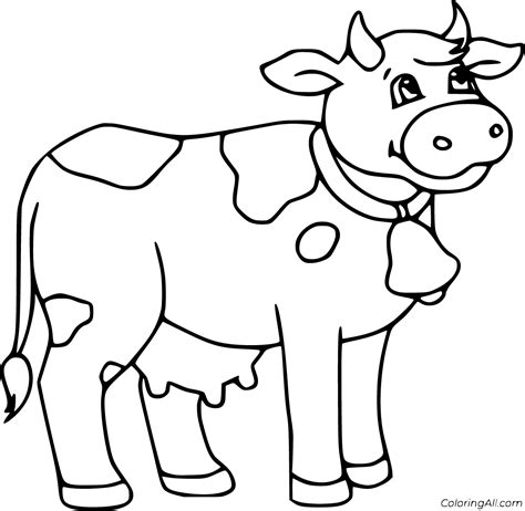 colouring cow pictures