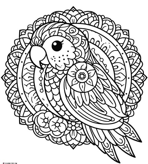 colouring in mandala animals