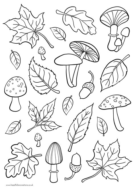 colouring pages fall