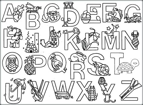 colouring pages of alphabet letters