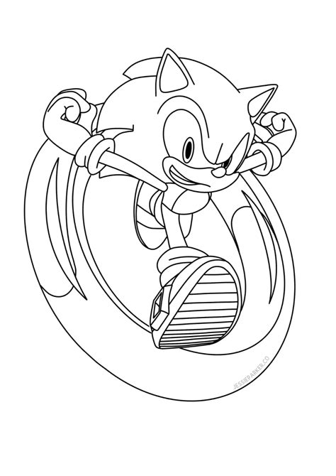 colouring sonic