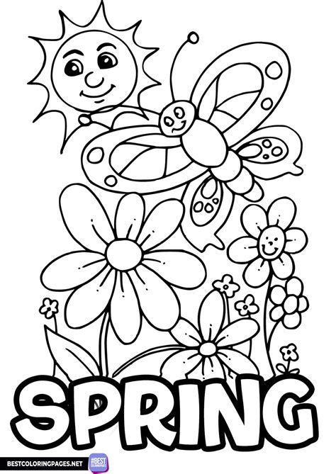 colouring spring pictures