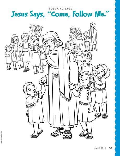 come follow me coloring pages